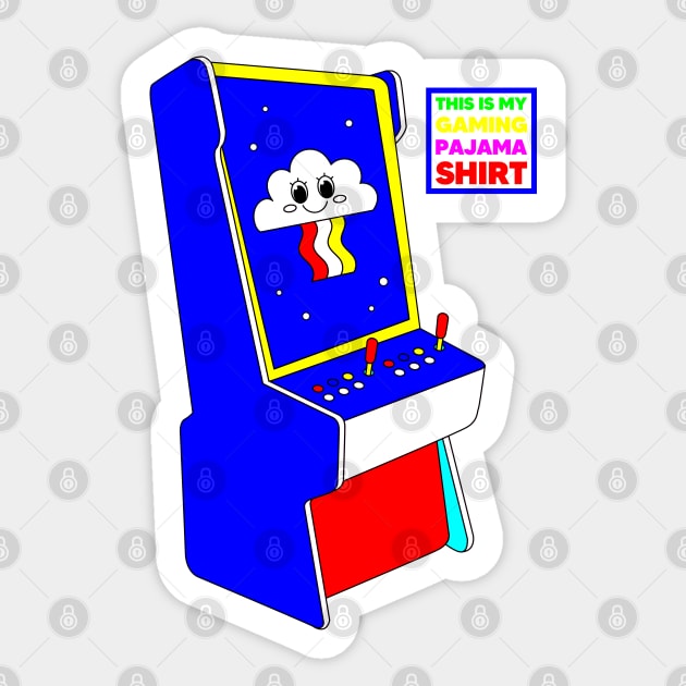 This This Is My Gaming Pajama Shirt 3. Retro Sticker by Megadorim